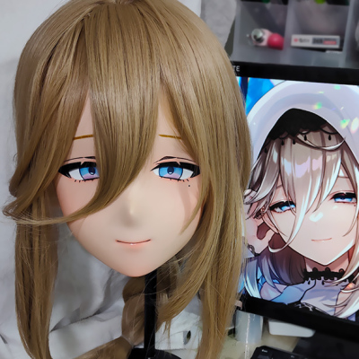 (GLA058)Customize Character'! Female/Girl Resin Full/Half Head With Lock Anime Cosplay Japanese Animego Kigurumi Mask